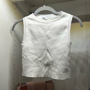 Zara White Tank Top